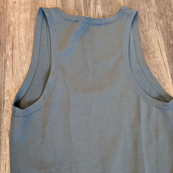 A.L.C. Stafford Fit Flare Bandage Tank Green Dress Sz Medium Workout Tennis - Picture 5 of 8